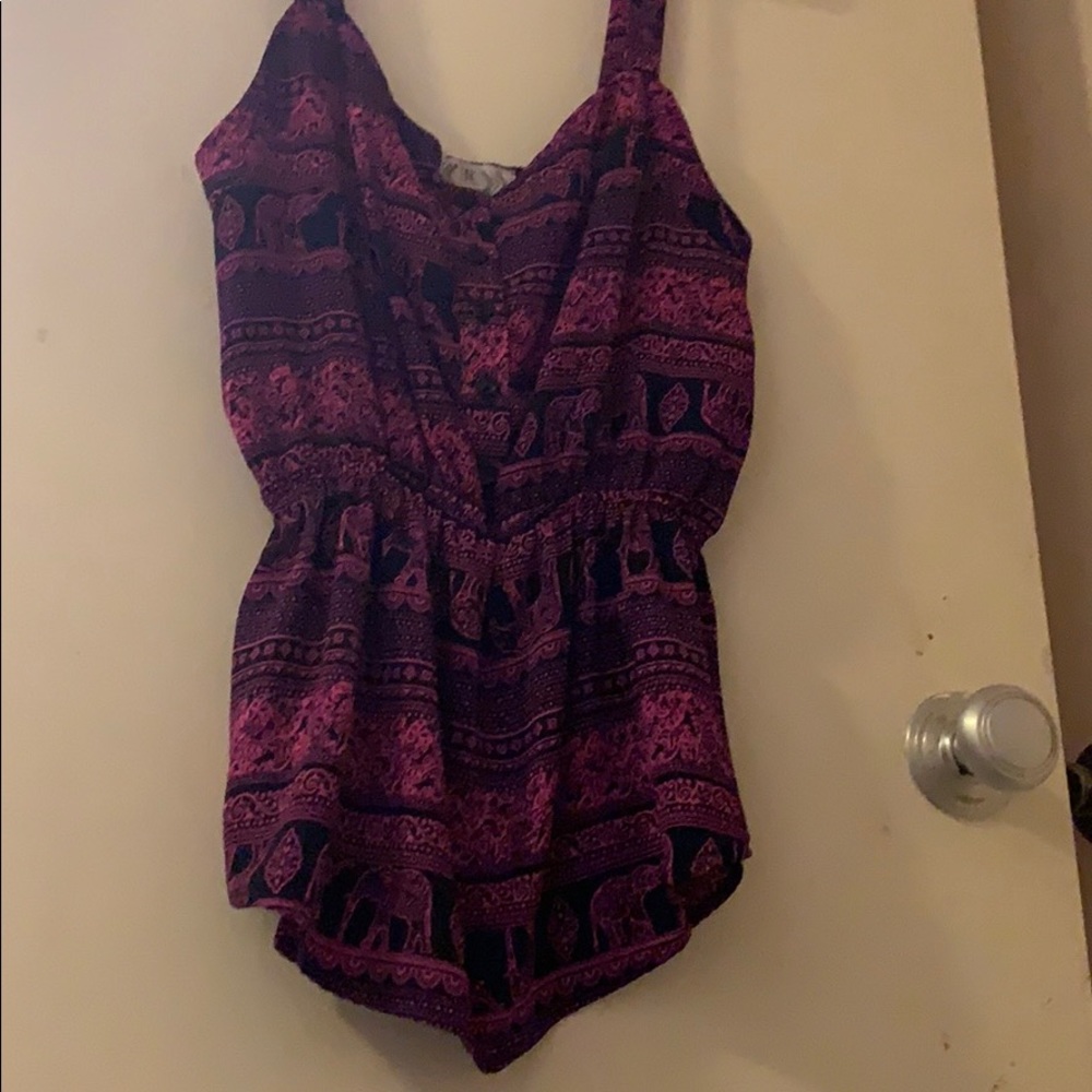 Black and pink tank top